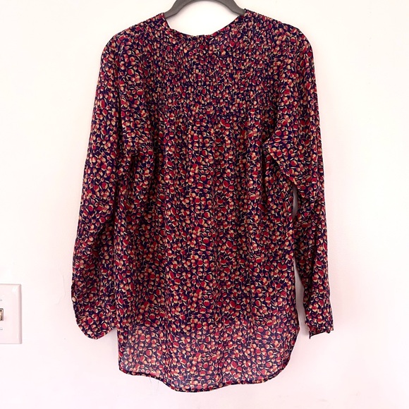 Liberty For J Crew Silk & Cotton Blouse Sz:8 - Picture 2 of 6